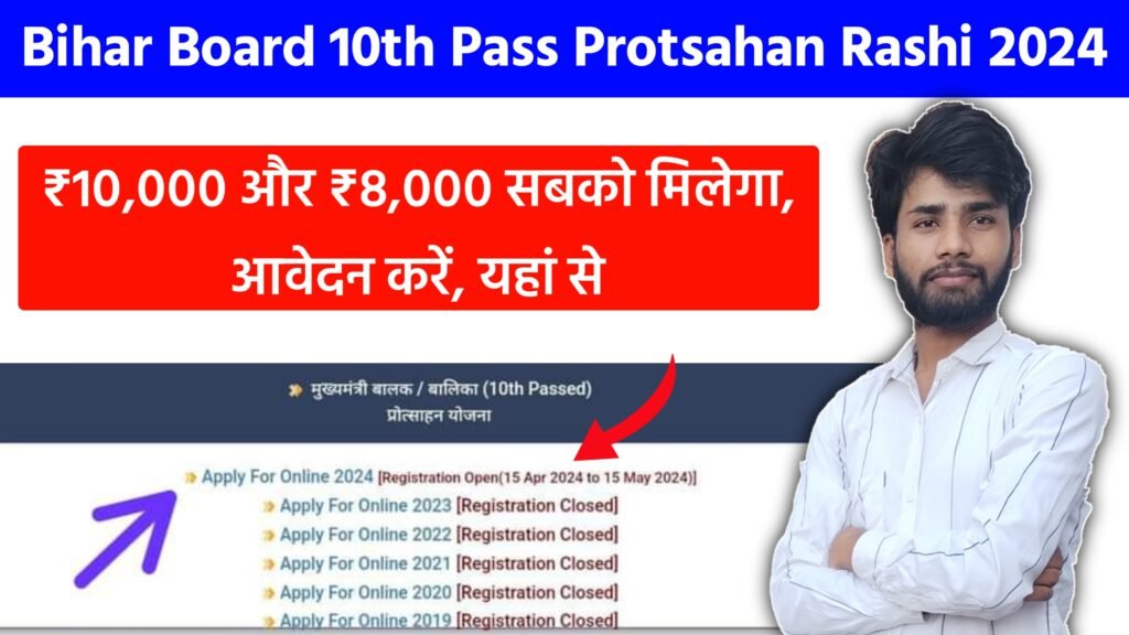 Bihar Board 10th Pass Protsahan Rashi 2024